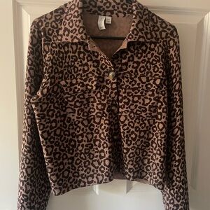 Joie Brown Leopard Print Shirt